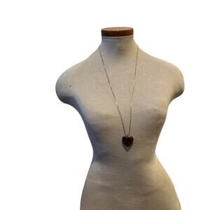 Vintage Enamel Cloissone with long gold plated Chain